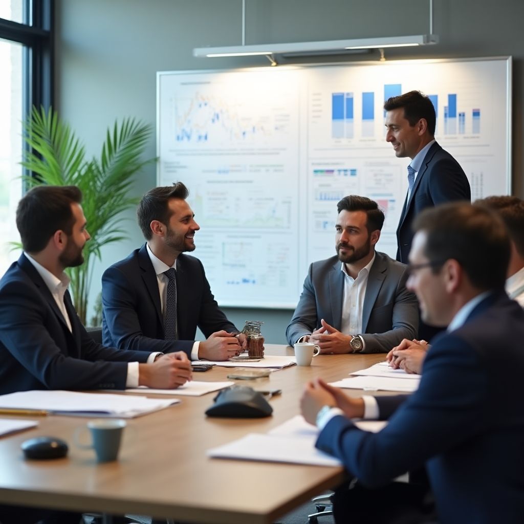 Equipo FinConsult reunión estratégica